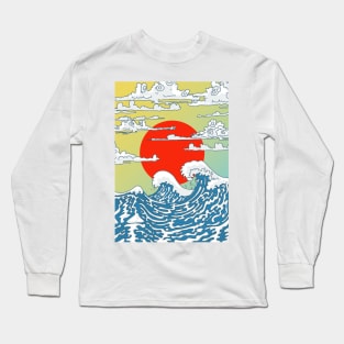 Japanese Waves Long Sleeve T-Shirt